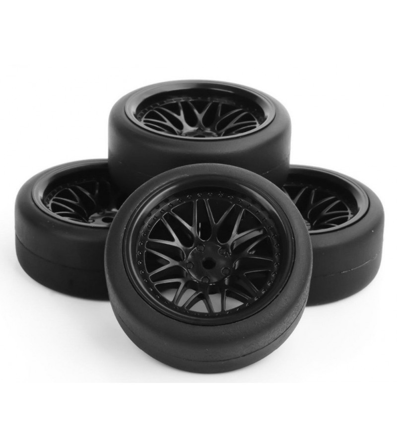 (2li) PP0338 Rc Car Tires and Wheels Rims For HPI HSP 1/10 Drift RC Cars