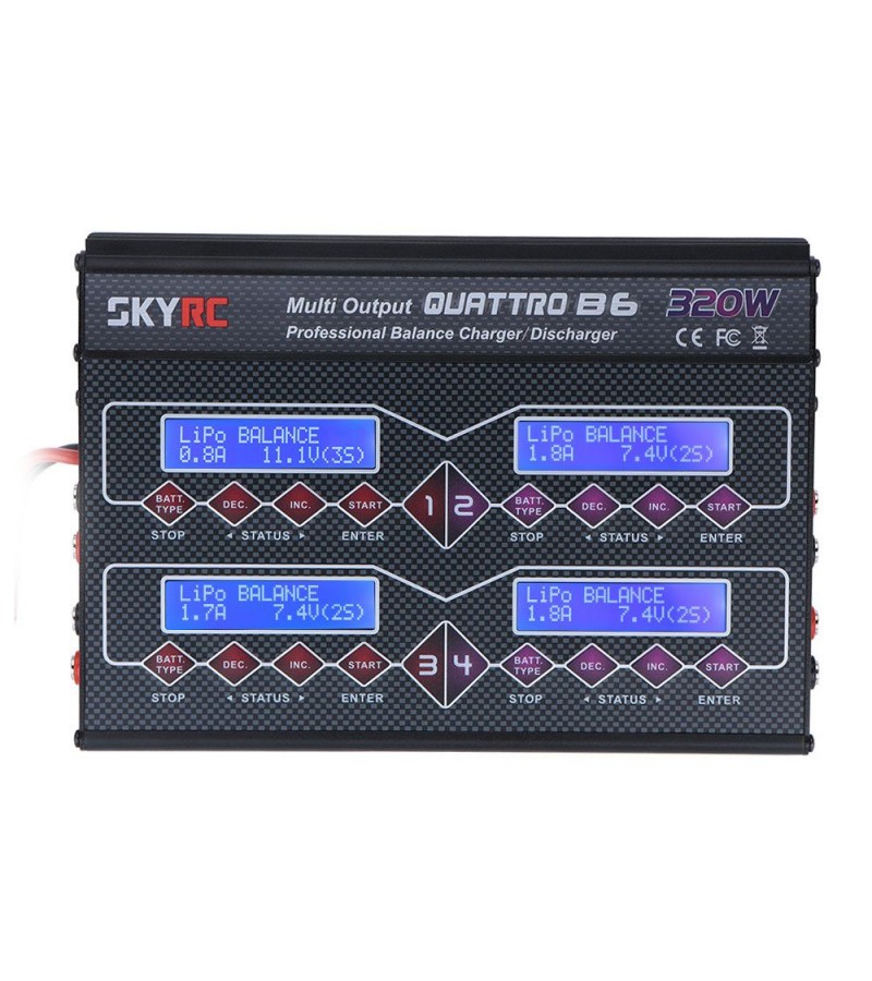 SKYRC QUATTRO B6 320W RC Professional Balance Battery Charger / Discharger