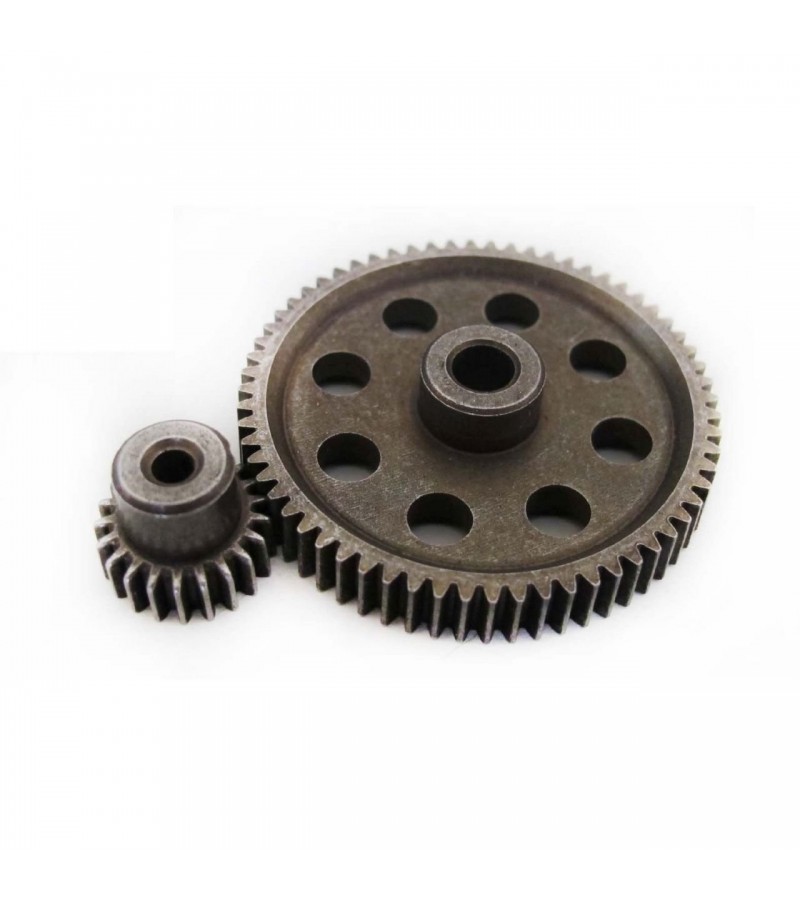 HSP Differential Metal Steel Main Gear 64T Motor Gear 21T HSP Differential Metal Steel Main Gear 64T Motor Gear 21T