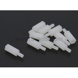 M3 Nylon Threaded Spacer 4pc