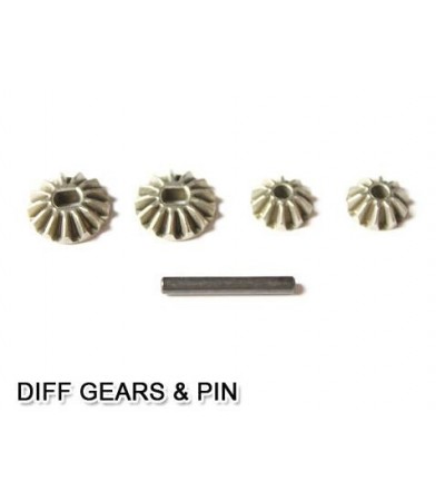 HSP 02066 Diff. Pinions+Bevel Gears+Pin