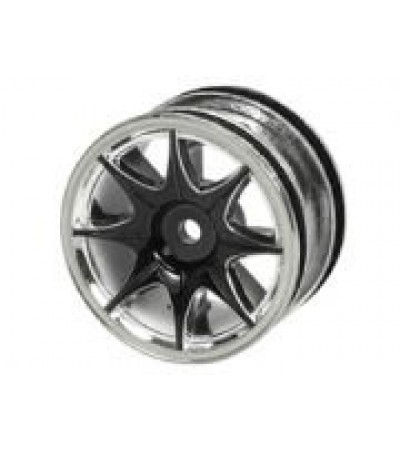 1/10 8 Spoke Wheel Set For Tamiya M-Chassis Series (8pcs) - Black