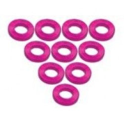 Aluminium M3 Flat Washer 1.0mm (10 Pcs) - Pink