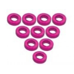 Aluminium M3 Flat Washer 1.5mm (10 Pcs) - Pink