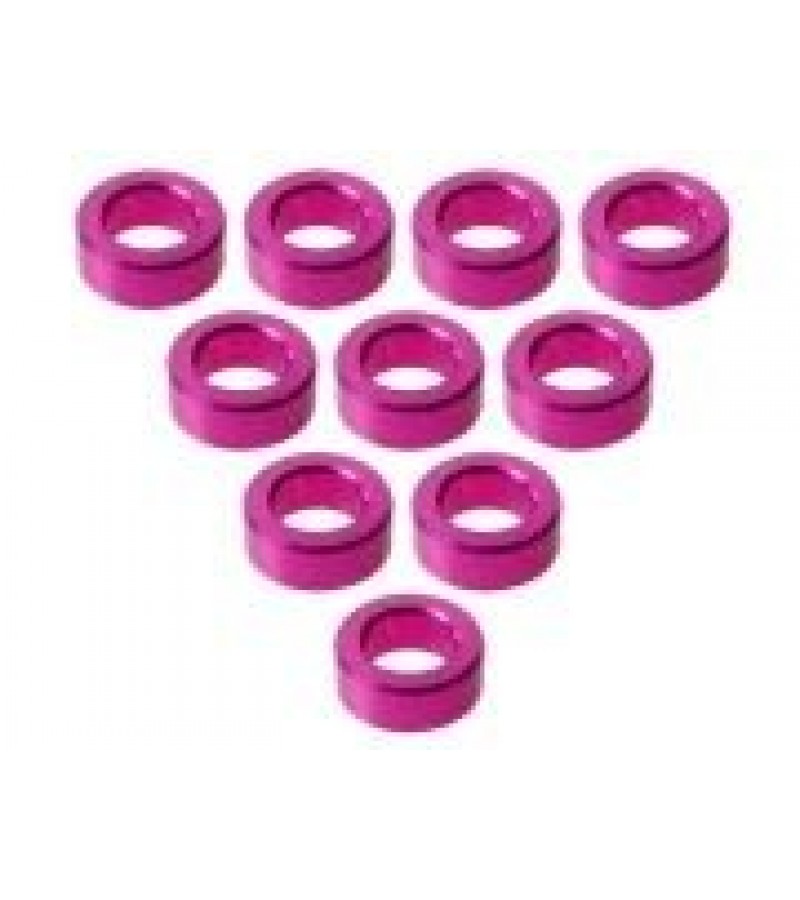Aluminium M3 Flat Washer M3 x 5 x 2mm (10 Pcs) - Pink Aluminium M3 Flat Washer M3 x 5 x 2mm (10 Pcs) - Pink