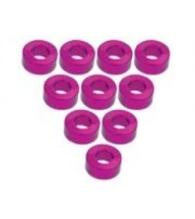 Aluminium M3 Flat Washer 2.5mm (10 Pcs) - Pink