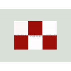 50*50mm Red-white Squares Covering Film -638*1000mm